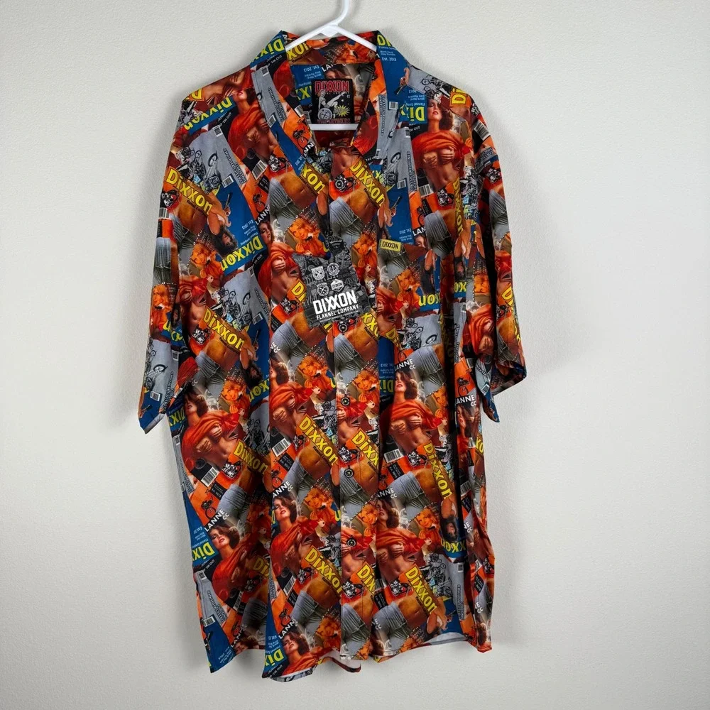 Dixxon Flannel Company The Articles Party Button Up Shirt Mens 4X Multicolor NWT - Picture 6 of 10